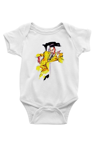 Big Daddy Kane Baskılı Beyaz Unisex Bebek Body - Zıbın