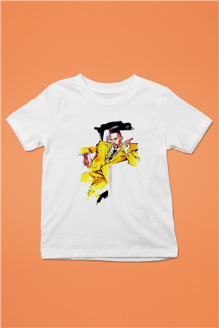 Big Daddy Kane Baskılı Beyaz Unisex Çocuk Tişört