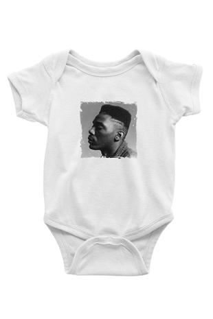 Big Daddy Kane Baskılı Unisex Beyaz Bebek Body - Zıbın