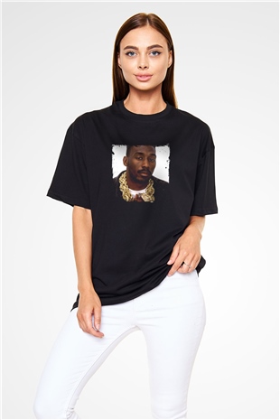 Big Daddy Kane Baskılı Unisex Oversize Siyah Tişört