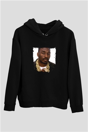 Big Daddy Kane Baskılı Unisex Siyah Hoodie