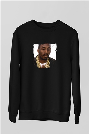 Big Daddy Kane Baskılı Unisex Siyah Sweatshirt