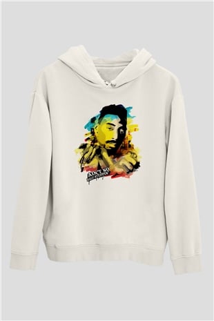 Big Daddy Kane Beyaz Unisex Kapşonlu Sweatshirt