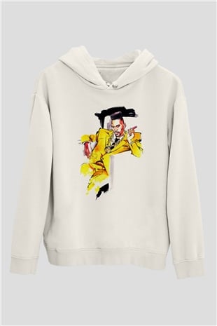 Big Daddy Kane Beyaz Unisex Kapşonlu Sweatshirt