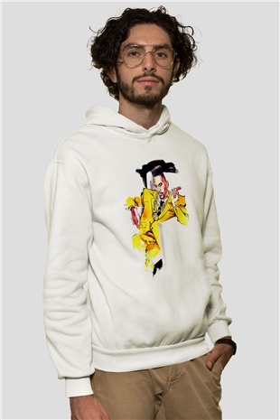 Big Daddy Kane Beyaz Unisex Kapşonlu Sweatshirt