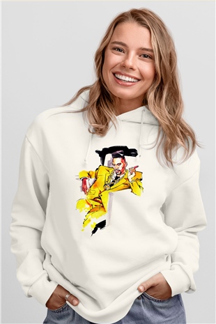 Big Daddy Kane Beyaz Unisex Kapşonlu Sweatshirt