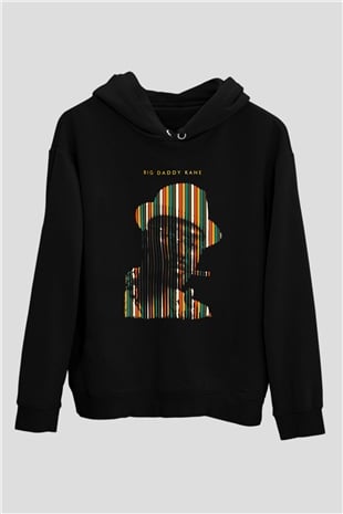 Big Daddy Kane Siyah Unisex Kapüşonlu Sweatshirt