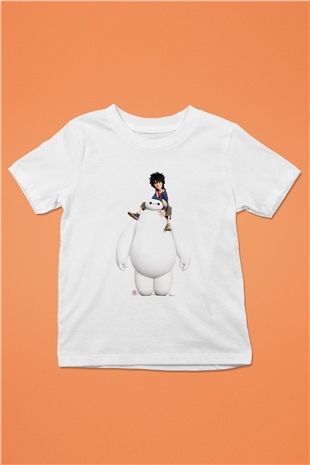 Big Hero Beyaz Unisex Çocuk Tişört