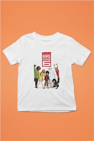 Big Hero Beyaz Unisex Çocuk Tişört