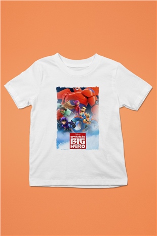 Big Hero Beyaz Unisex Çocuk Tişört