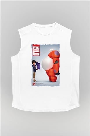 Big Hero Beyaz Unisex Kolsuz Tişört