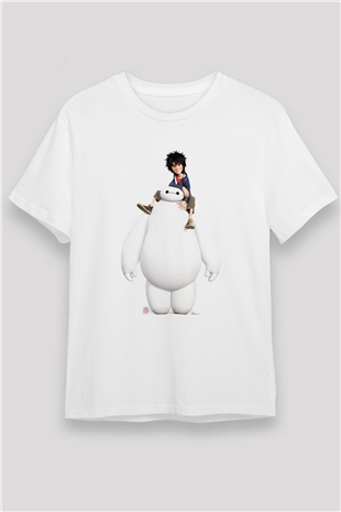 Big Hero Beyaz Unisex Tişört T-Shirt