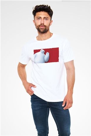 Big Hero Beyaz Unisex Tişört T-Shirt