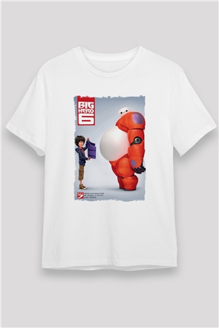 Big Hero Beyaz Unisex Tişört T-Shirt