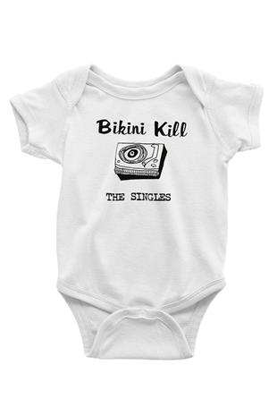 Bikini Kill Baskılı Beyaz Unisex Bebek Body - Zıbın