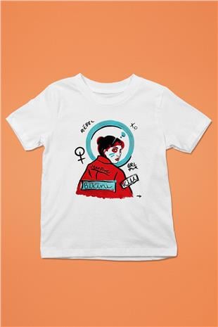 Bikini Kill Baskılı Beyaz Unisex Beyaz Çocuk Tişört - Tshirt