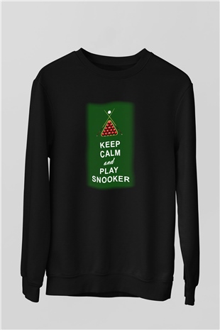 Bilardo Siyah Unisex Sweatshirt