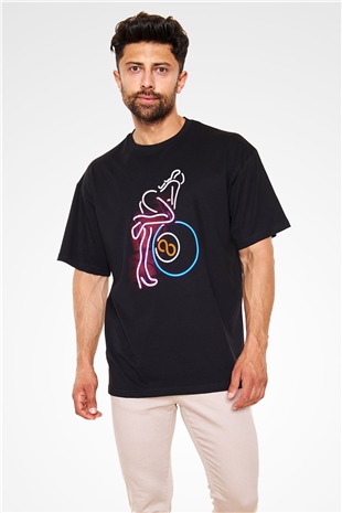 Bilardo Siyah Oversize Tişört Oversize T-shirt - TişörtFabrikası