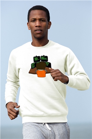 Bilgisayar programcısı Beyaz Unisex Sweatshirt