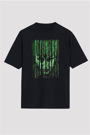 Bilgisayar programcısı Siyah Unisex Oversize Tişört T-Shirt