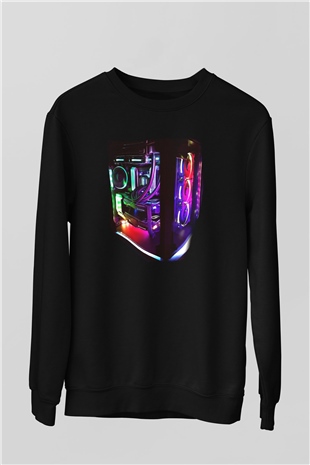 Bilgisayar programcısı Siyah Unisex Sweatshirt