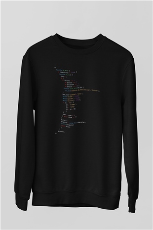 Bilgisayar programcısı Siyah Unisex Sweatshirt