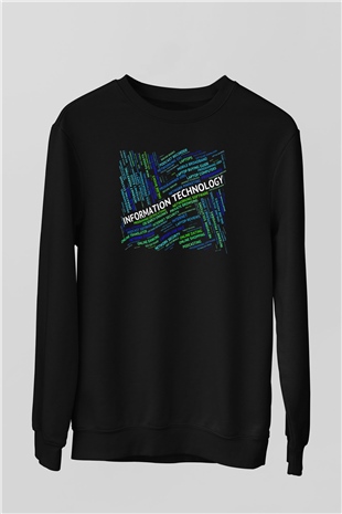 Bilgisayar programcısı Siyah Unisex Sweatshirt