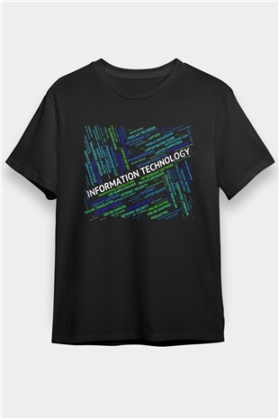 Bilgisayar programcısı Siyah Unisex Tişört T-Shirt - TişörtFabrikası