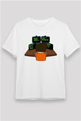 Bilgisayar programcısı Siyah Unisex Tişört T-Shirt - TişörtFabrikası