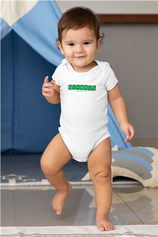 Bilimadamı Beyaz Bebek Body - Zıbın