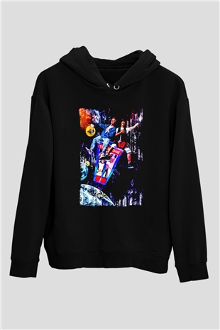 Bill and Teds Excellent Adventure Siyah Unisex Hoodie