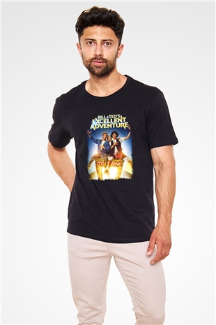 Bill and Teds Excellent Adventure Siyah Unisex Tişört