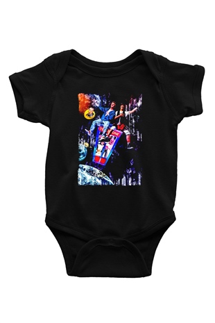 Bill and Teds Excellent Adventure Siyah Bebek Body - Zıbın
