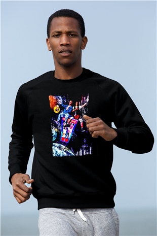 Bill and Teds Excellent Adventure Siyah Unisex  Sweatshirt
