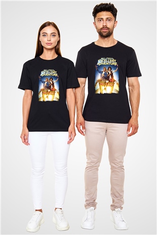 Bill and Teds Excellent Adventure Siyah Unisex Tişört