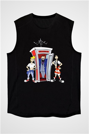 Bill and Teds Excellent Adventure Siyah Unisex Kolsuz Tişört