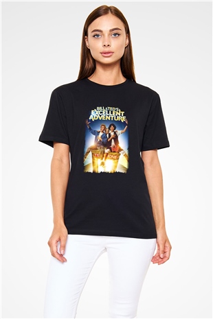 Bill and Teds Excellent Adventure Siyah Unisex Tişört