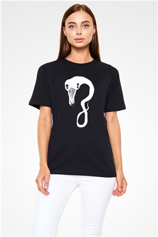 Billie Eilish Baskılı Unisex Siyah Tişört - Tshirt