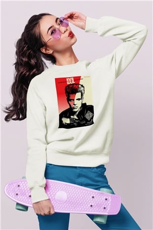 Billy Idol Beyaz Unisex Sweatshirt