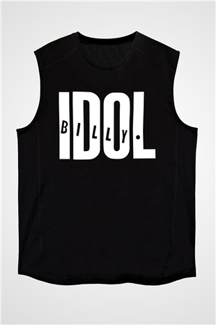 Billy Idol Siyah Unisex Kolsuz Tişört