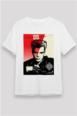 Billy Idol Siyah Unisex Tişört T-Shirt - TişörtFabrikası