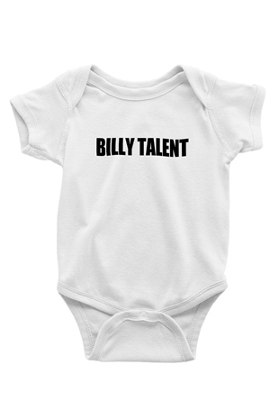 Billy Talent Baskılı Beyaz Unisex Bebek Body - Zıbın