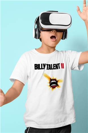 Billy Talent Baskılı Beyaz Unisex Çocuk Tişört