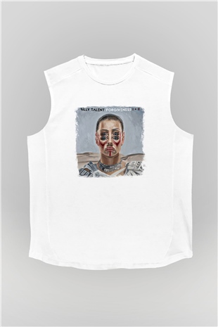 Billy Talent Baskılı Unisex Beyaz Kolsuz Tişört