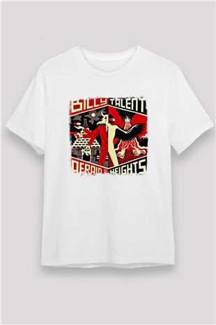 Billy Talent Baskılı Unisex Beyaz Tişört