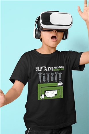 Billy Talent Baskılı Unisex Siyah Çocuk Tişört