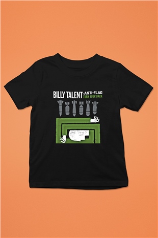 Billy Talent Baskılı Unisex Siyah Çocuk Tişört