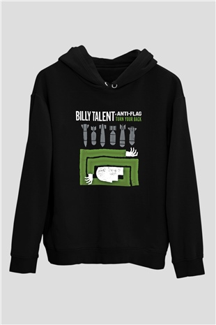 Billy Talent Baskılı Unisex Siyah Hoodie