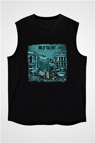 Billy Talent Baskılı Unisex Siyah Kolsuz Tişört