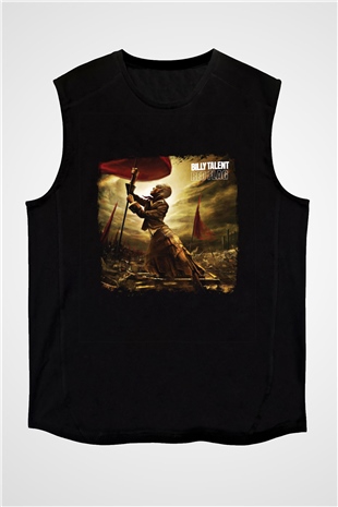 Billy Talent Baskılı Unisex Siyah Kolsuz Tişört